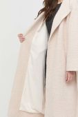 Вовняне пальто Notes du Nord Enya колір бежевий перехідне