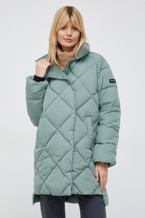 Куртка Frieda & Freddies жіноча колір зелений перехідна (2741341)
