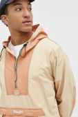 Куртка HUF чоловіча колір бежевий перехідна oversize