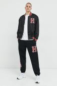 Куртка-бомбер HUF чоловічий колір чорний перехідна