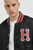Куртка-бомбер HUF чоловічий колір чорний перехідна