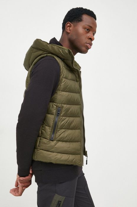 Двостороння безрукавка Bomboogie чоловічий колір зелений зимовий