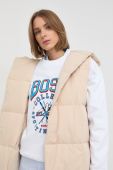 Пухова безрукавка Liviana Conti жіночий колір бежевий перехідний