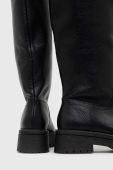 Шкіряні чоботи Charles Footwear Dora жіночі колір чорний на плоскому ходу