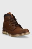 Шкіряні черевики Wojas чоловічі колір коричневий (2715013)
