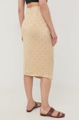 Спідниця Herskind колір бежевий midi пряма