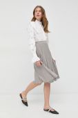Спідниця Nissa колір сірий midi пряма