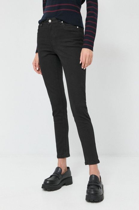 Джинси Silvian Heach Kim жіночі висока посадка колір чорний