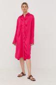 Сукня Herskind колір рожевий midi oversize