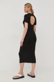 Сукня Herskind колір чорний midi пряма (2440961)
