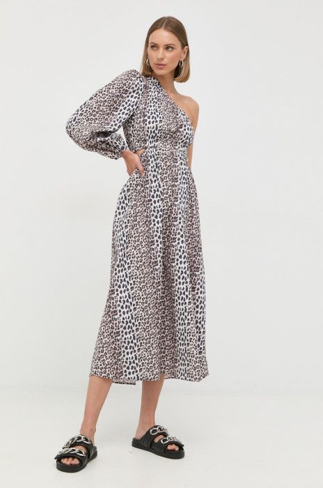 Сукня Notes du Nord midi розкльошена колір барвистий