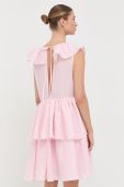Сукня Custommade колір рожевий mini розкльошена