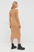 Сукня Notes du Nord колір бежевий midi облягаюча