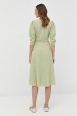 Сукня Notes du Nord колір зелений midi розкльошена