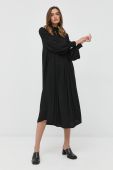 Сукня Notes du Nord колір чорний maxi пряма