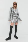 Сукня Notes du Nord Ezra колір срібний mini пряма