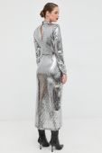 Сукня Notes du Nord Ezra колір срібний midi облягаюча