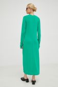 Сукня Herskind колір зелений midi облягаюча