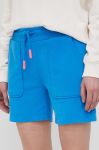 Шорти Frieda & Freddies жіночі однотонні висока посадка колір блакитний