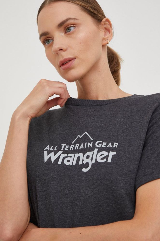 Футболка Wrangler Atg жіноча колір сірий