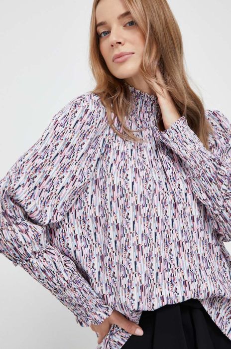 Блузка Silvian Heach жіноча колір білий візерунок