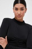 Блузка Silvian Heach жіноча колір чорний однотонна (3405476)
