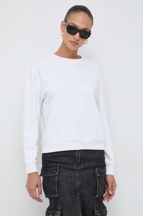 Бавовняна кофта Silvian Heach жіноча колір білий однотонна