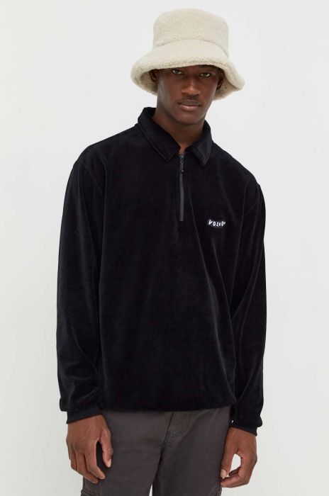 Кофта Volcom чоловіча колір чорний однотонна (3530361)