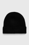 Шапка з домішкою вовни Silvian Heach колір чорний з товстого трикотажу