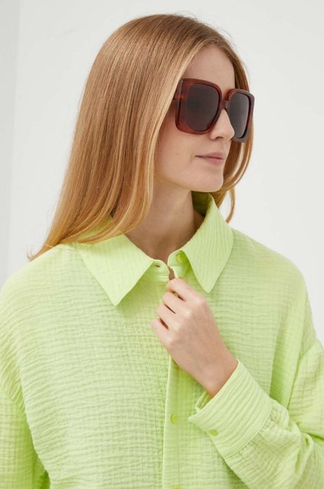 Сорочка Rich & Royal жіноча колір зелений relaxed класичний комір