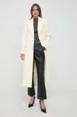 Пальто Silvian Heach жіночий колір бежевий перехідний двобортний (3642963)
