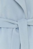 Пальто Silvian Heach жіночий перехідний oversize колір блакитний (3398687)