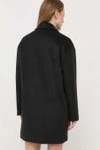 Пальто Silvian Heach жіночий колір чорний перехідний oversize (3401729)