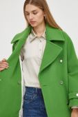 Вовняне пальто Beatrice B колір зелений перехідний oversize