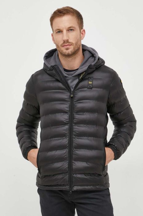 Куртка Blauer чоловіча колір чорний перехідна