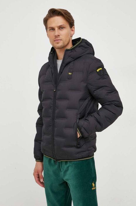 Пухова куртка Blauer чоловіча колір чорний перехідна (3576258)