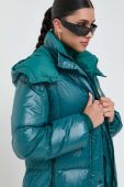 Пухова куртка Silvian Heach жіноча колір бірюзовий зимова