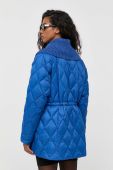 Пухова куртка Silvian Heach жіноча перехідна oversize колір блакитний