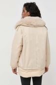 Пухова куртка Silvian Heach жіноча колір бежевий зимова