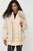 Пухова куртка Silvian Heach жіноча колір бежевий зимова
