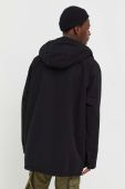 Бавовняна куртка Volcom колір чорний перехідна