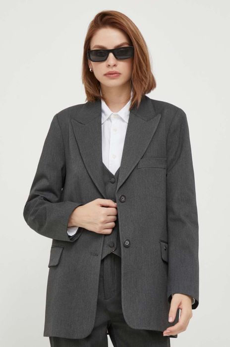 Піджак Mos Mosh колір сірий однобортний меланж