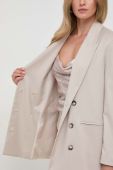Піджак Silvian Heach колір бежевий двобортний однотонна (3615723)