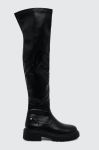 Шкіряні чоботи GOE жіночі колір чорний на платформі MM2N4072.BLACK