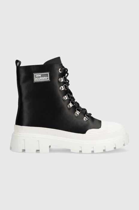 Черевики GOE жіночі колір чорний на платформі злегка утеплена MM2N4077.BLACK