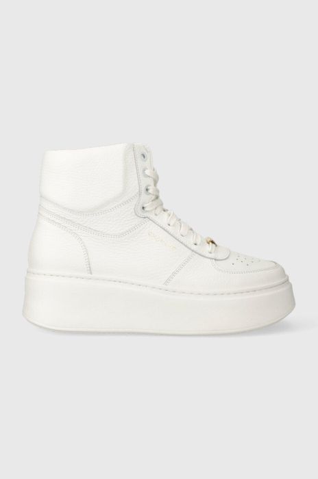 Шкіряні кросівки Charles Footwear Zana колір білий Zana.Sneaker.High.White