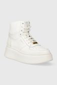 Шкіряні кросівки Charles Footwear Zana колір білий Zana.Sneaker.High.White