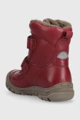 Дитячі шкіряні зимові черевики Froddo колір бордовий (3448288)
