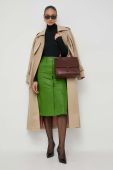Спідниця Beatrice B колір зелений midi пряма
