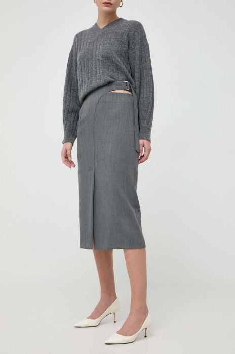 Спідниця Beatrice B колір сірий midi олівець